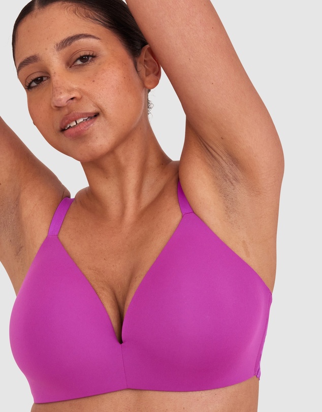 Bras N Things - NKD Lightly Lined Wirefree Bra - Purple
