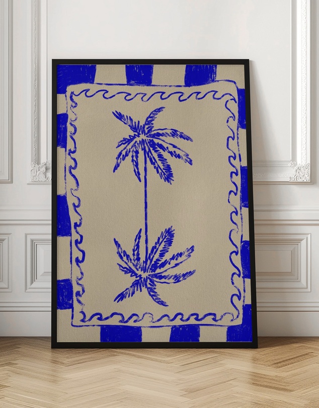 Olive et Oriel - Coastal Charm by Shatha Al Dafai Art Print