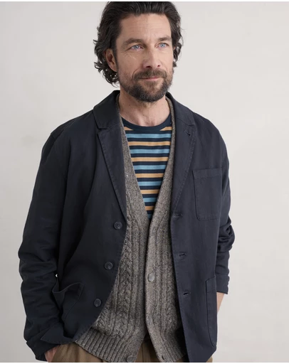Seasalt - Seasalt Cornwall Navy Towen Blazer