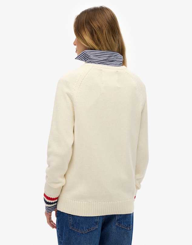 Superdry - Slouchy Intarsia Graphic Knit