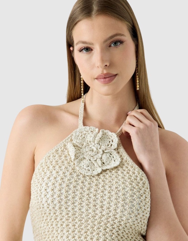 GUESS - Alicia Crochet Flower Sweater