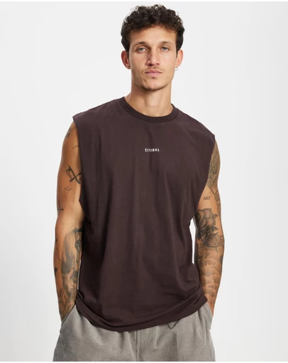 Thrills - Minimal Thrills Merch Fit Muscle Tee - ICONIC EXCLUSIVE