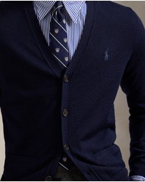 Polo Ralph Lauren - Slim Fit Washable Wool V-Neck Cardigan