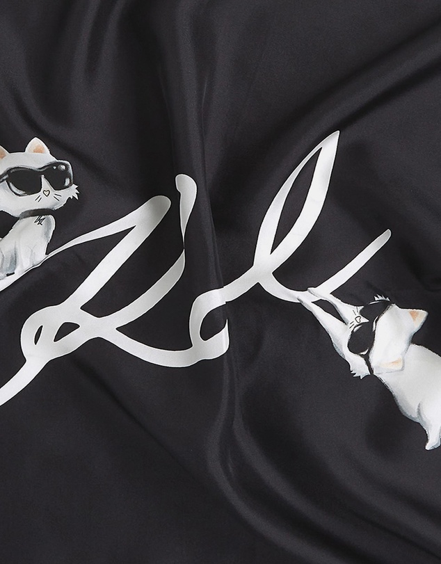 Karl Lagerfeld - Ikon Signature Silk Scarf