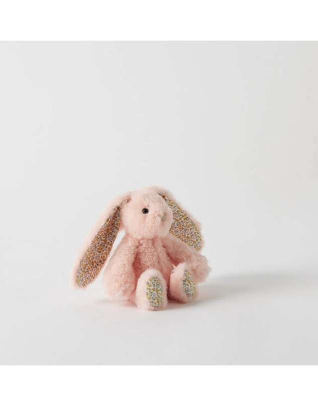 Jiggle and Giggle - Floral Peach Bunny Rattle