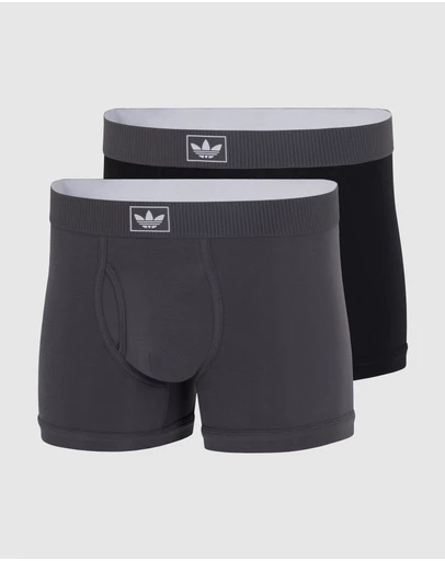 adidas Originals - 2 Pack Comfort Cotton Rib Trunk Underwear