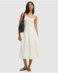 Cotton On - Remy Shirred Bodice Midi Dress