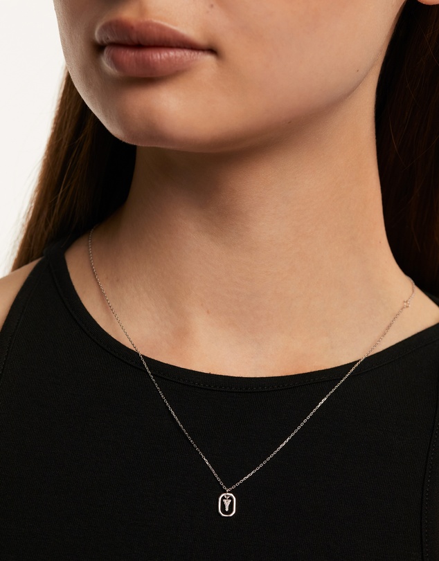 PDPAOLA - Mini Letter Y Silver Necklace