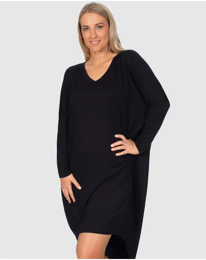 B Free Intimate Apparel - Bamboo Long Sleeve Tunic Dress