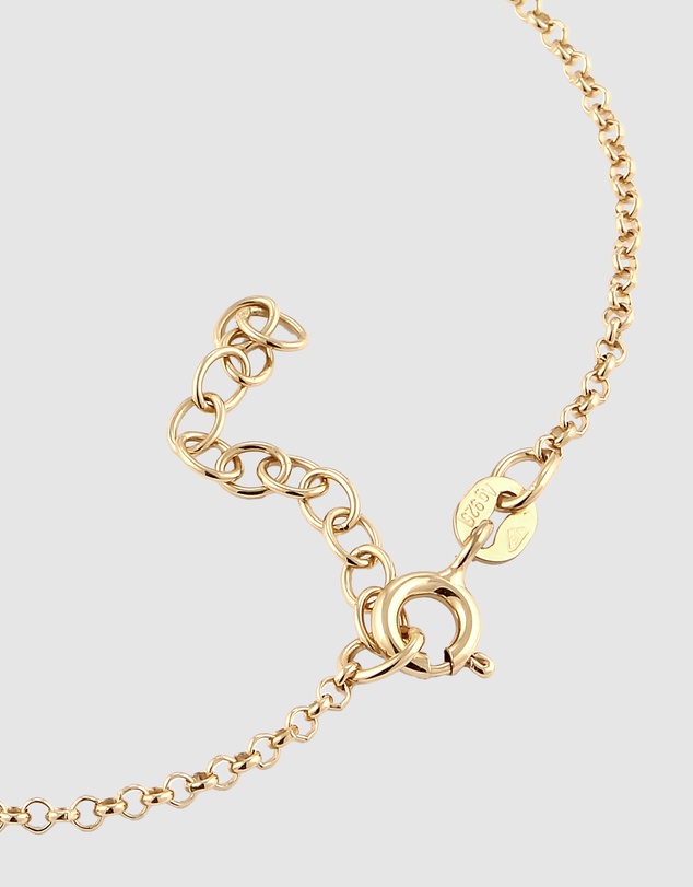 Elli Jewelry - Bracelet Quartz Beads 925 Sterling Silver Gold-Plated