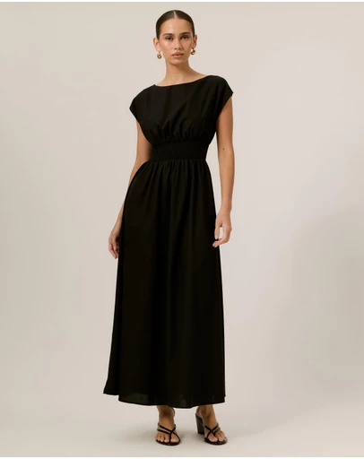Tussah - Brooke Boat Neck Midi Dress