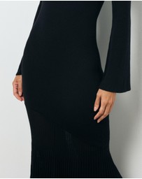 AERE - Ivy Rib Knit Midi Dress
