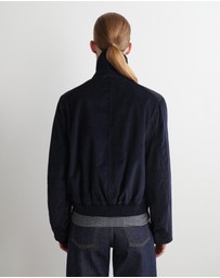 COS - Corduroy Funnel-Neck Jacket