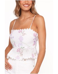 Petal & Pup - Adams Peplum Top - Purple Floral