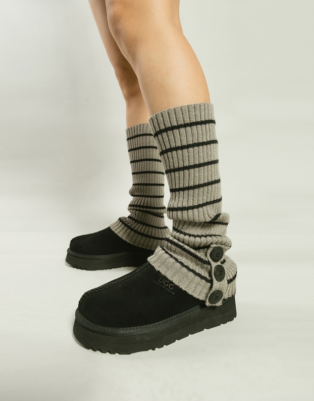 Ozwear Connection Uggs - Ugg Cardy Stretchy Knit Leg Warmers Slouch Socks