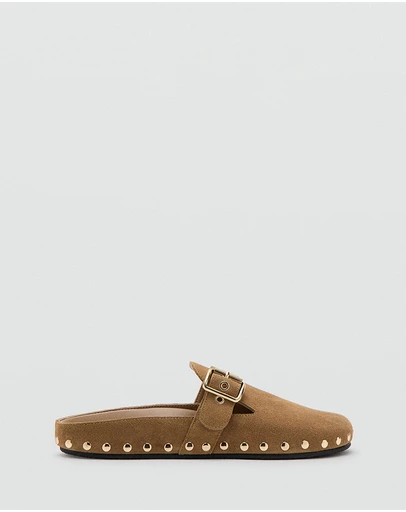 M.N.G - Studded Leather Slides