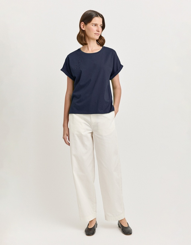 Toorallie - Roll Sleeve Organic Cotton Tee