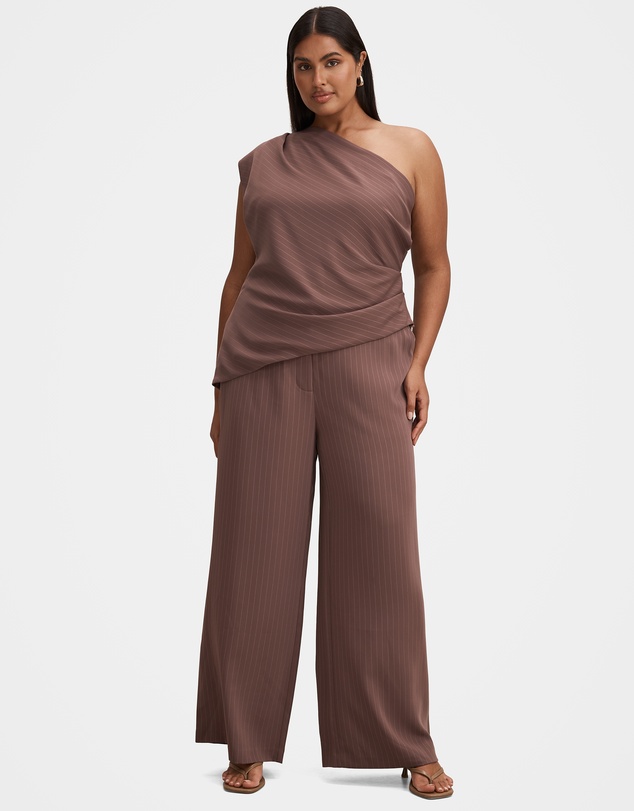 Forever New Curve - Willow Curve Asymmetrical Neck Tuck Top