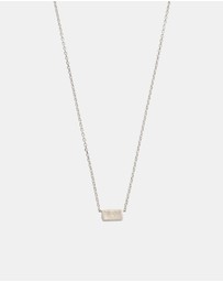 Kirstin Ash - Baguette Birthstone Necklace June Moonstone