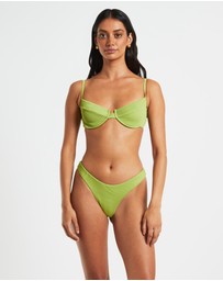 Subtitled - Rib Cut Out Underwire Bikini Top