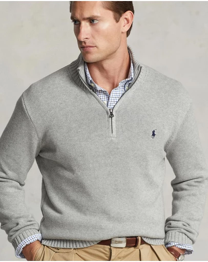Polo Ralph Lauren - Cotton Quarter-Zip Sweater