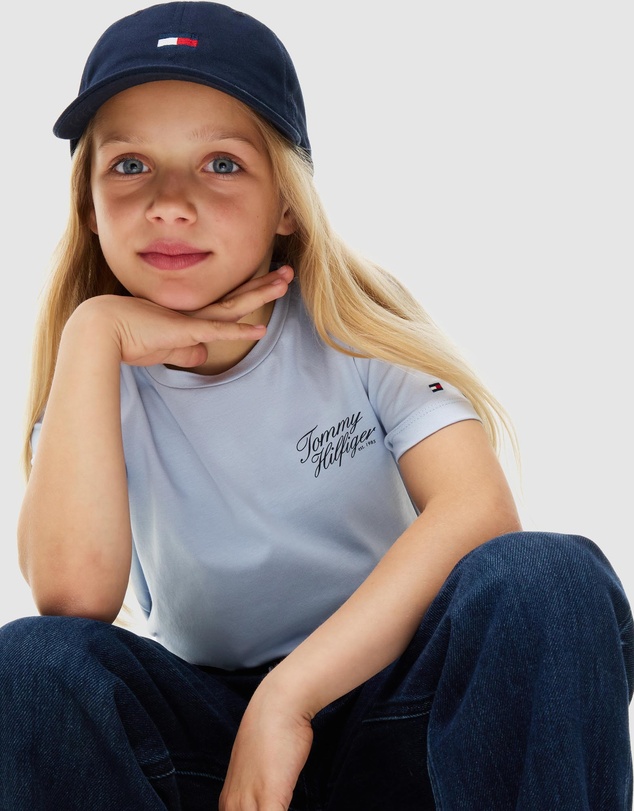 Tommy Hilfiger - Girls 8-16 Logo Crew Neck T-Shirt - Teens