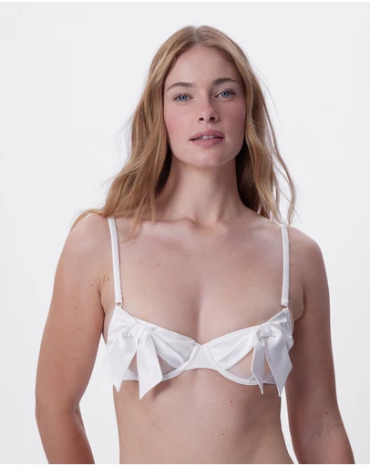 Bras N Things - Night Games Pinky Promise Unlined Bra - Ivory