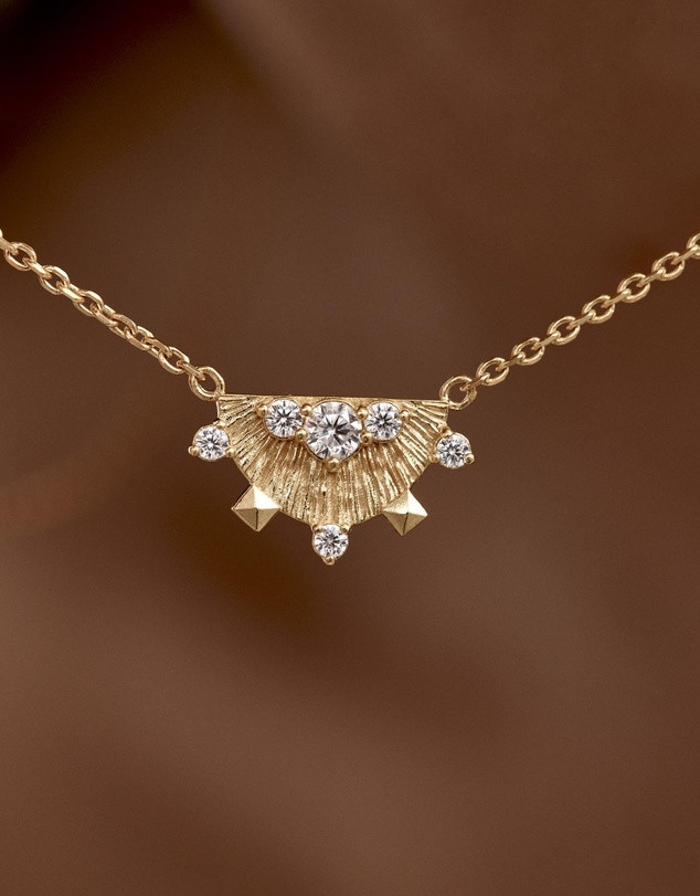 By Charlotte - Lotus Rain Necklace