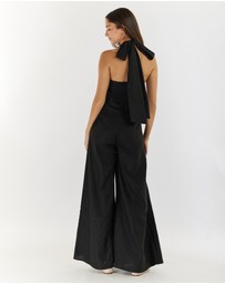 Amelius - Eloise Linen Halter Jumpsuit