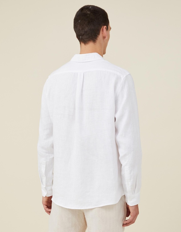 Cotton On - Linen Long Sleeve Shirt