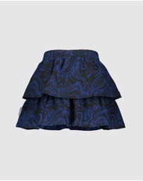 B.Nosy - Marble Print Frill Skirt - Kids-Teens