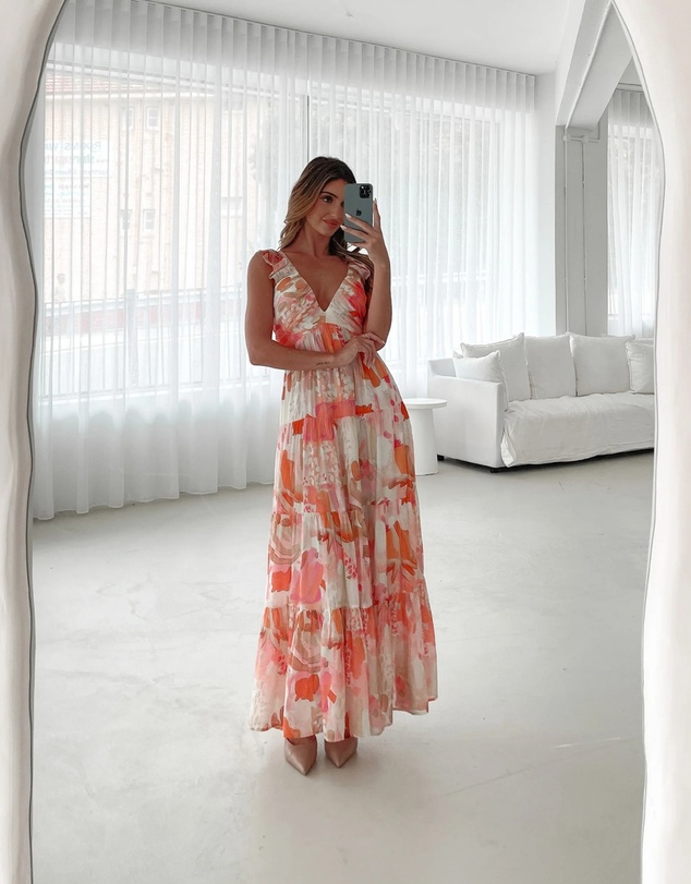 Esther & Co - Mariel Dress - Pink Floral