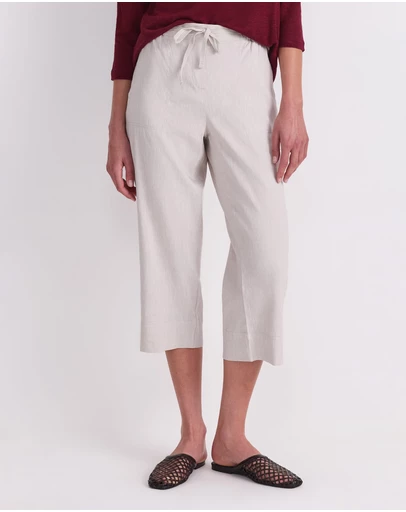 Sportscraft - Rosa Crop Linen Pant