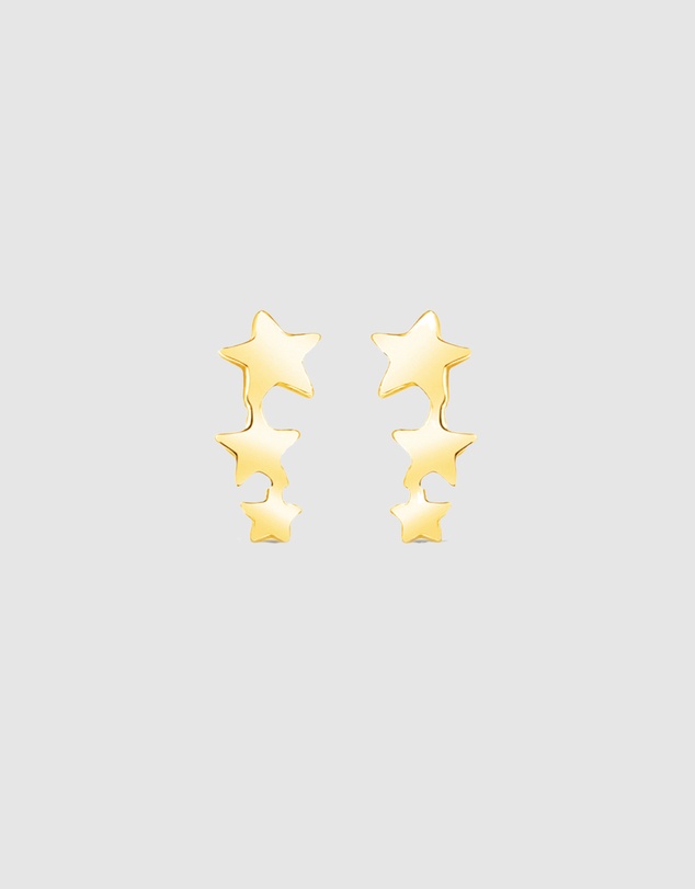Ichu - Trio Star Studs, Gold
