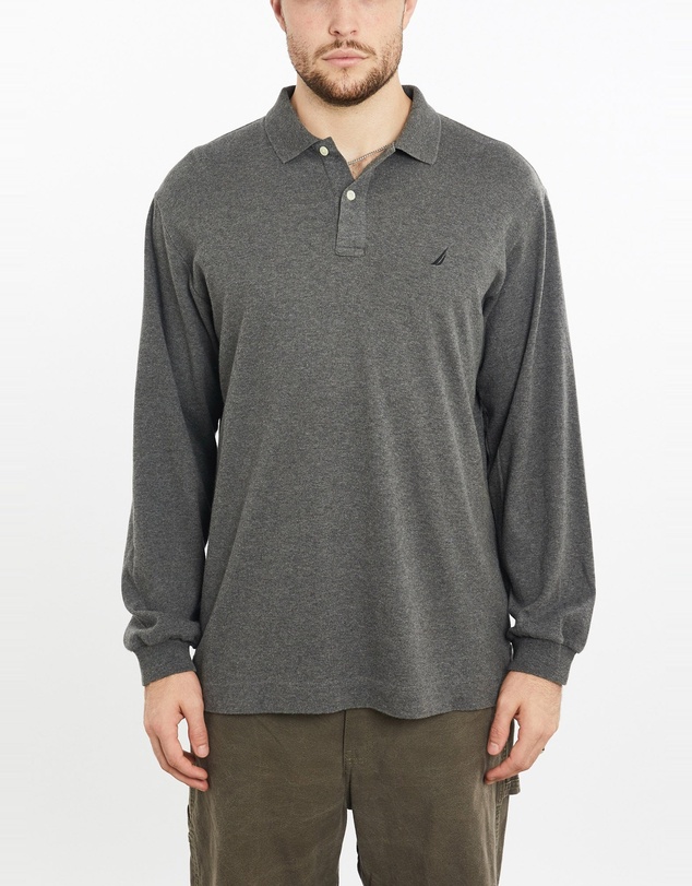 Vintage by The Real Deal - Pre Loved - Vintage Nautica Long Sleeve Polo Shirt