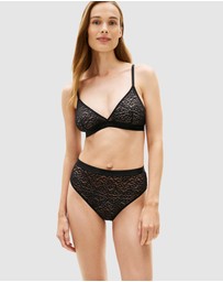 Tommy Hilfiger - Leopard Lace High Rise Briefs