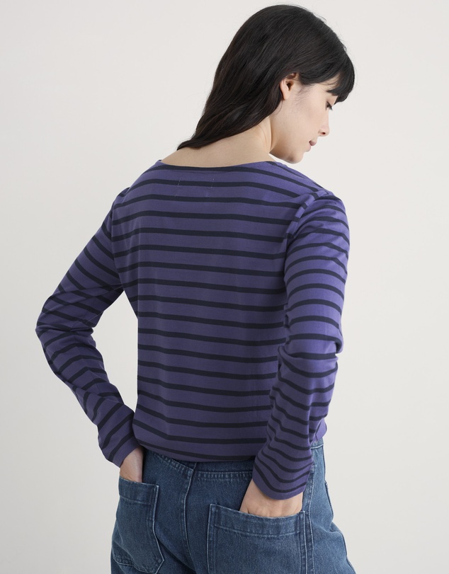 Seasalt - Seasalt Cornwall Purple Sailor Shirt