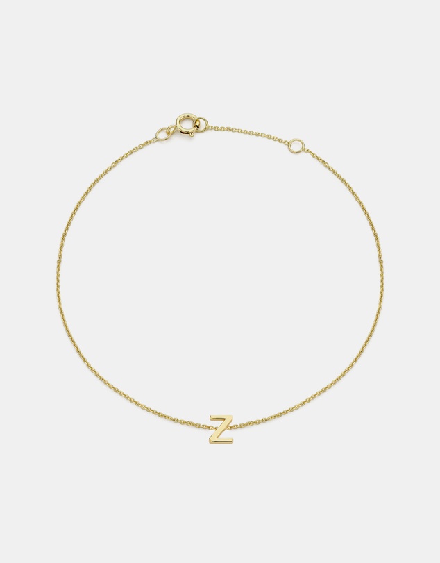 Zoe Olivia - 9K Gold Initial Z Bracelet