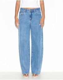 Dazie - Tokyo Mid Rise Relaxed Leg Jeans