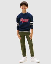 Tommy Hilfiger - Varsity Back Logo Colour-Blocked Sweatshirt - Kids