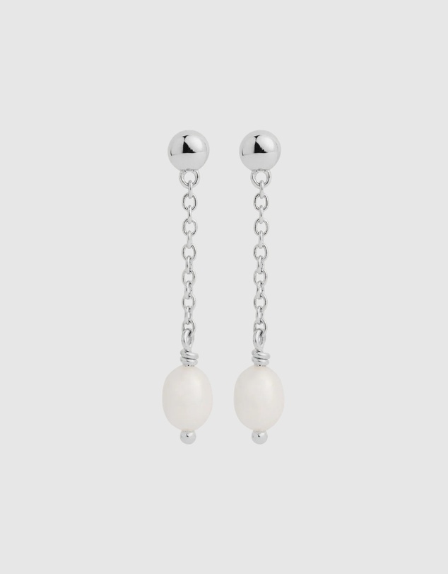 Najo - Tidal Whisper Silver Single Pearl Earring