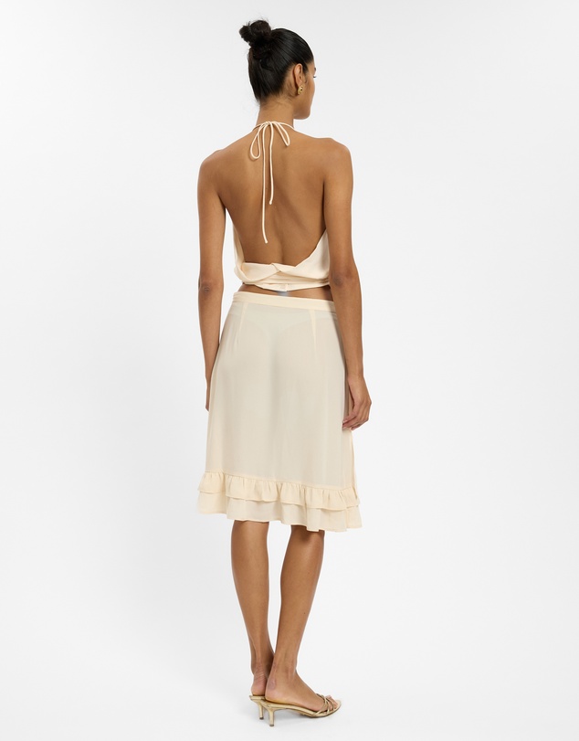 With Harper Lu - Frill Midi Skirt
