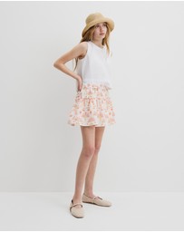 Country Road - Sunset Print Skirt