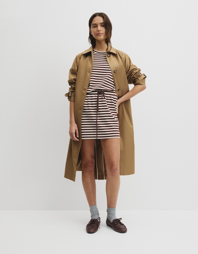 Country Road - Australian Cotton Blend Stripe Boxy T-shirt