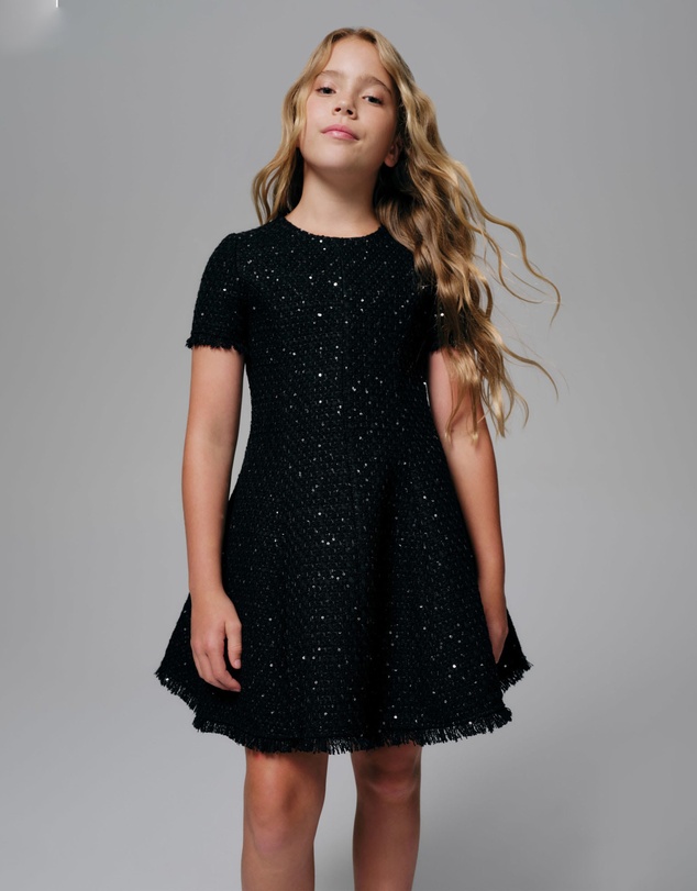 Bardot Junior - Ava Boucle Mini Dress - Kids-Teens