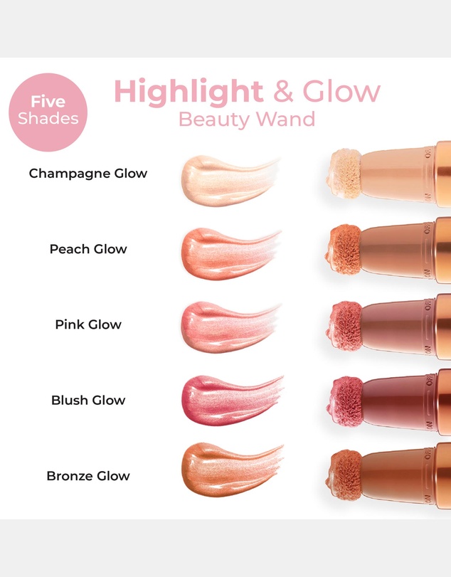 MCoBeauty - Highlight & Glow Beauty Wand - Pink Glow