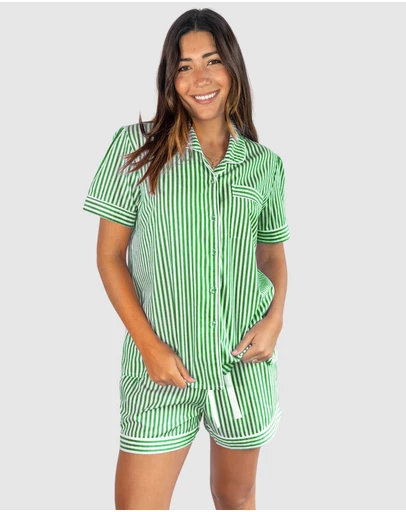 Sant And Abel - Women’s Braddock Green Short PJ Set