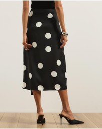 Atmos&Here - Nara Polka Dot Midi Skirt
