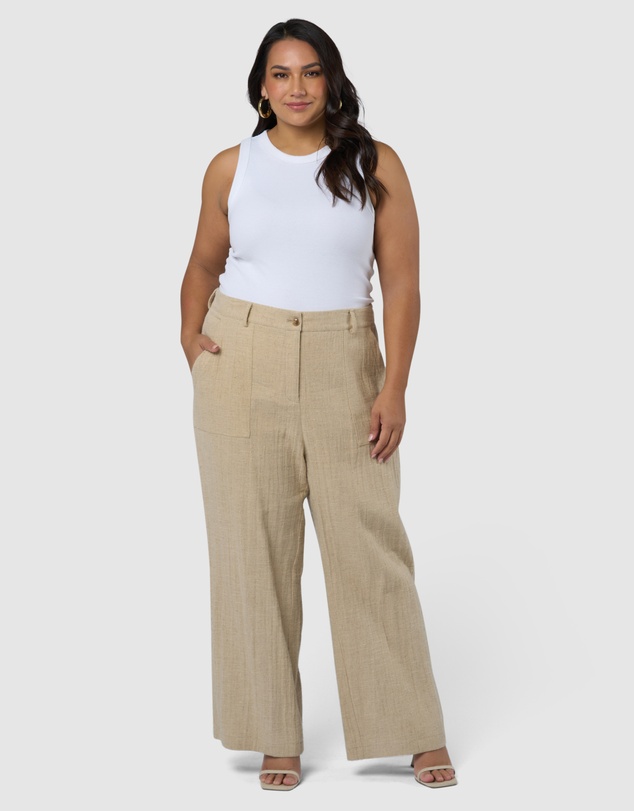 Something 4 Olivia - Lila Linen Wide Leg Pant