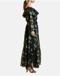 Cynthia Rowley - Off Shoulder Silk Maxi Dress